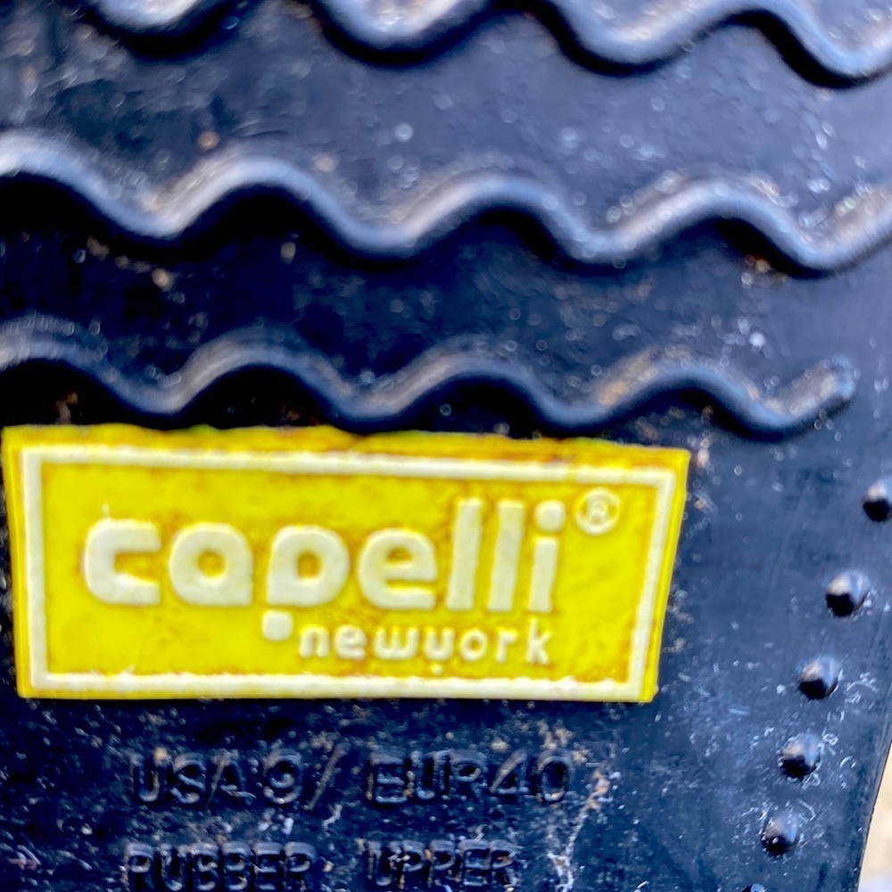CAPELLI of NEW YORK RAINBOOTS  BOOTS  2” Heel Size 9  Black GUC - Picture 8 of 16